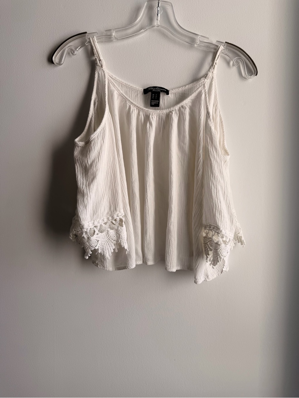 Streetwear Society White Lace trim Sleeve Blouse